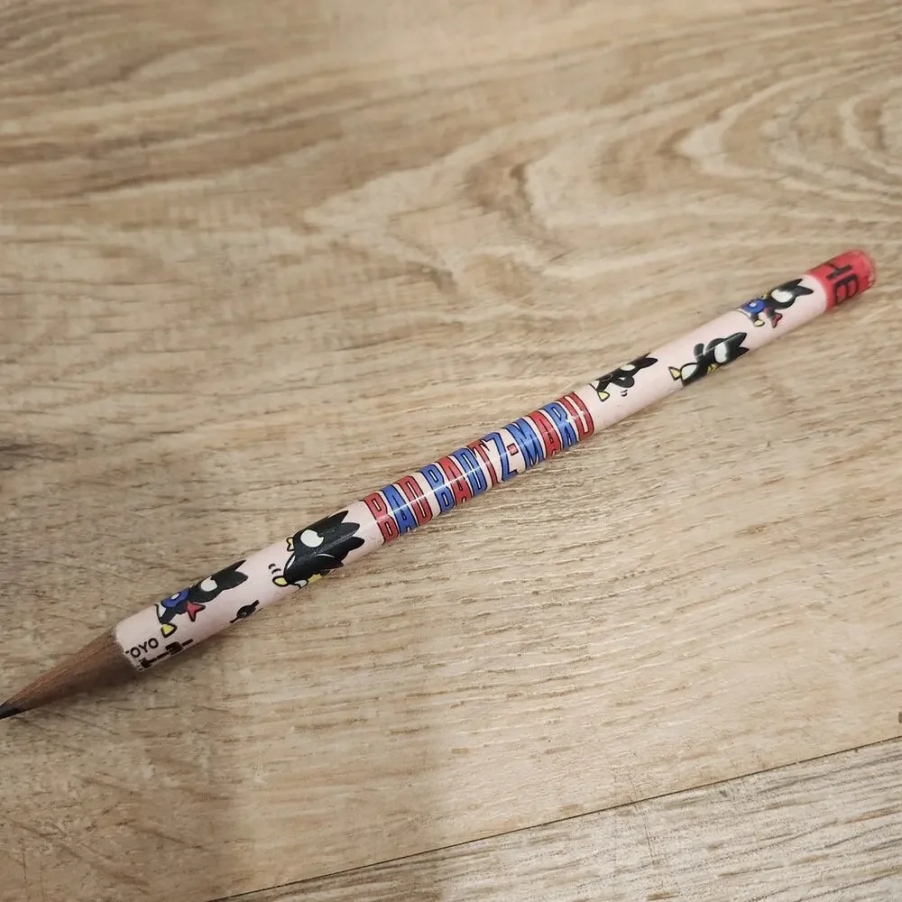 Sanrio Bad BADTZ-MARU Pencil Japan HB Used Sharpened Pink